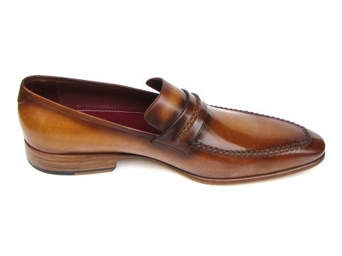 Paul Parkman Men's Loafer Brown Leather Shoes (ID#068-CML)