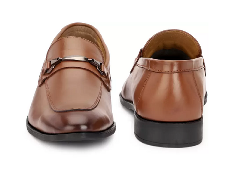 Pure Leather Comfortable Casual Shoes For Men's(Color-Tan)(UK Size-10)