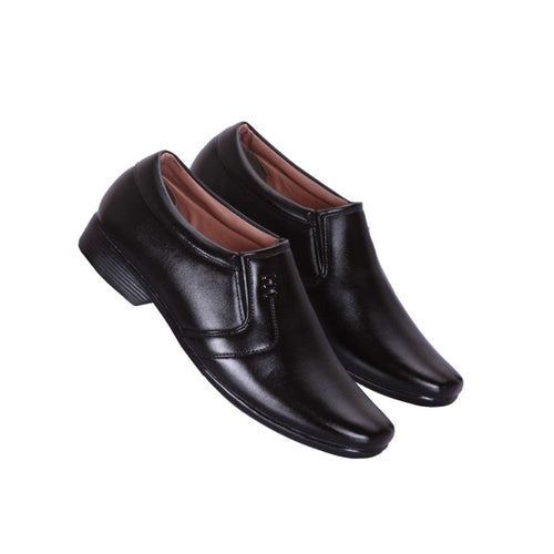 Men Slip On Synthetic Leather Formal Shoes (Size-UK-9) (Color-BLACK)
